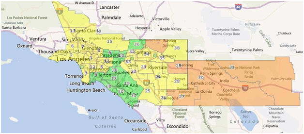 Map of SCAQMD jurisdiction