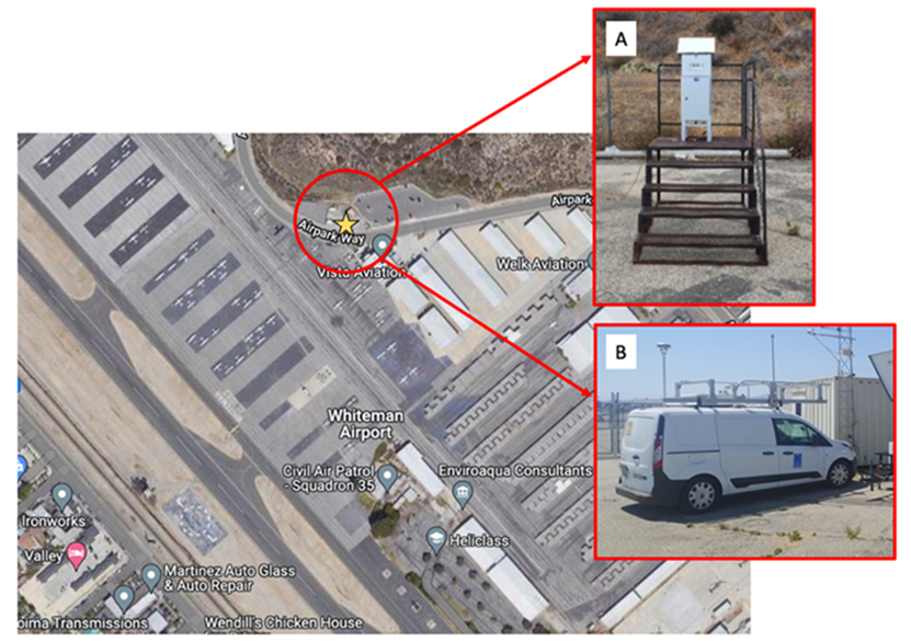 Whiteman Airport sampling location